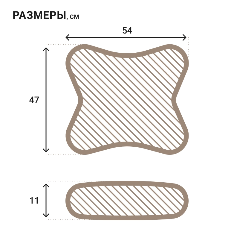 Подушка премиум класса Lepapi П503 LUBUA, Лиловый купить в OrtoMir24